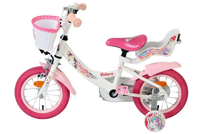 Volare Unicorn Kinderfiets - Meisjes - 12 inch - Wit