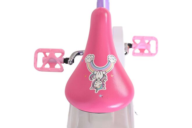 Volare Unicorn Kinderfiets - Meisjes - 14 inch - Paars - Twee Handremmen