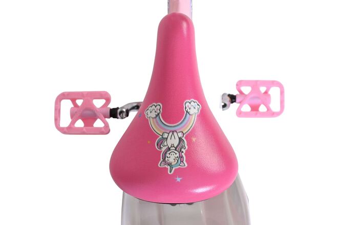 Volare Unicorn Kinderfahrrad – Mädchen – 14 Zoll – Rosa