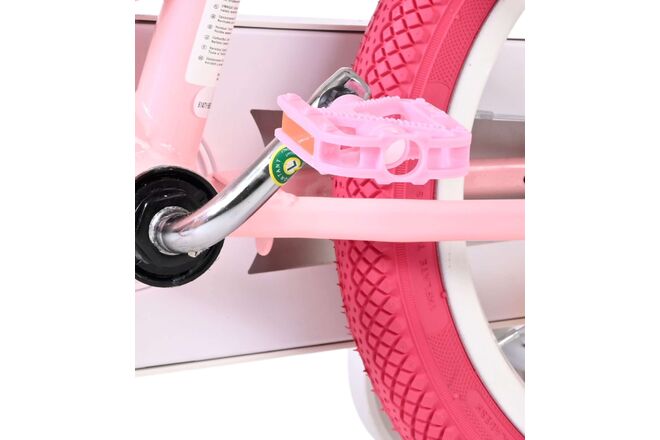 Volare Unicorn Kinderfiets - Meisjes - 14 inch - Roze - Twee Handremmen
