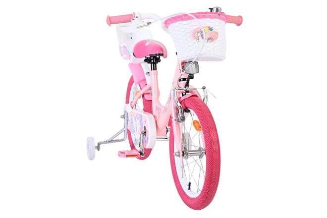 Volare Unicorn Children's Bike - Girls - 16 inch - Pink
