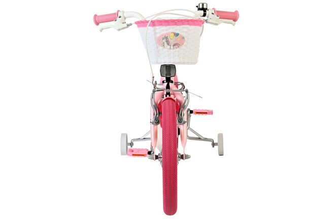 Volare Unicorn Children's Bicycle - Girls - 16 inch - Pink - Two Hand Brakes