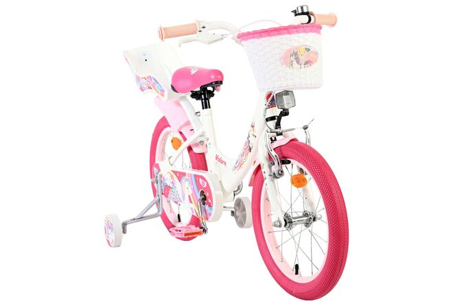 Volare Unicorn Kinderfiets - Meisjes - 16 inch - Wit