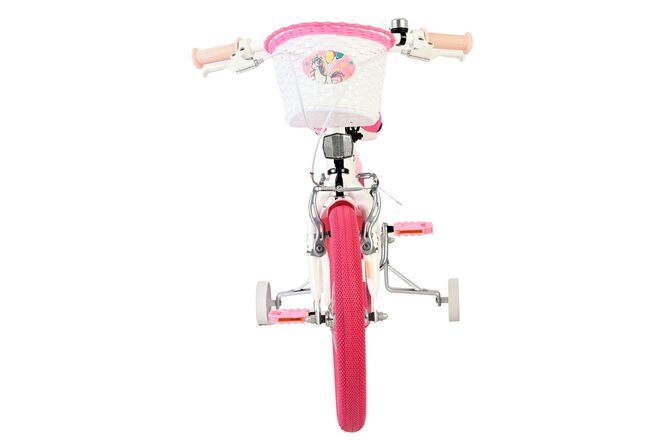 Volare Unicorn Children's Bicycle - Girls - 16 inch - White - Two Hand Brakes