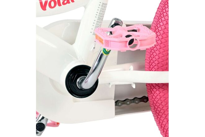 Volare Unicorn Children's Bicycle - Girls - 16 inch - White - Two Hand Brakes