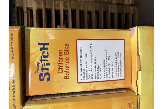 Disney Stitch loopfiets metaal