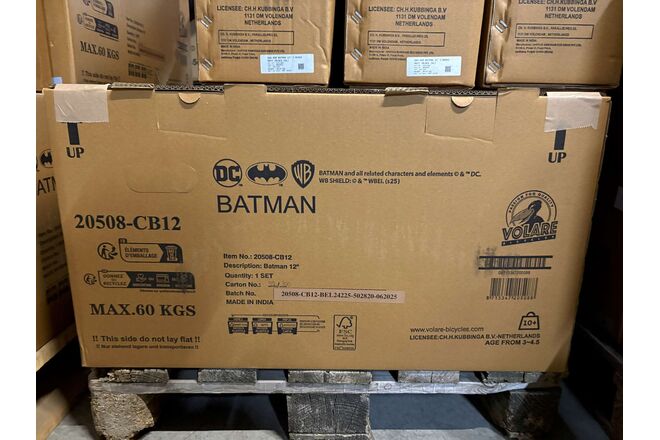 Batman Kinderfiets - Jongens - 12 inch - Zwart