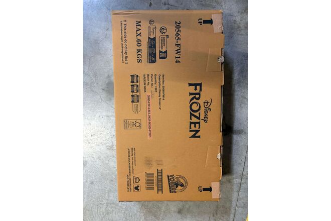 Disney Frozen 2 Kinderfiets - Meisjes - 14 inch - Blauw/Paars - Twee handremmen [CLONE]