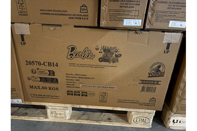 Barbie Kinderfiets - Meisjes - 14 inch - Roze