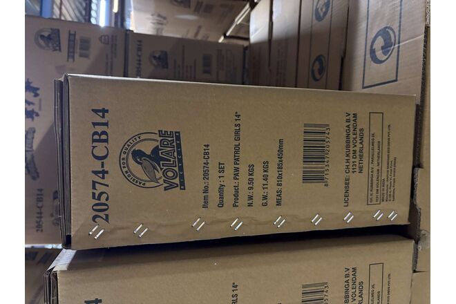 Paw Patrol Børnecykel - Piger - 14 tommer - Lyserød