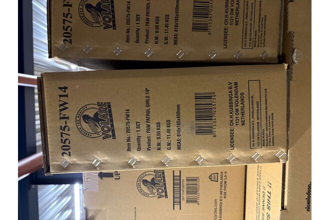 Paw Patrol Kinderfiets - Meisjes - 14 inch - Roze - Twee handremmen