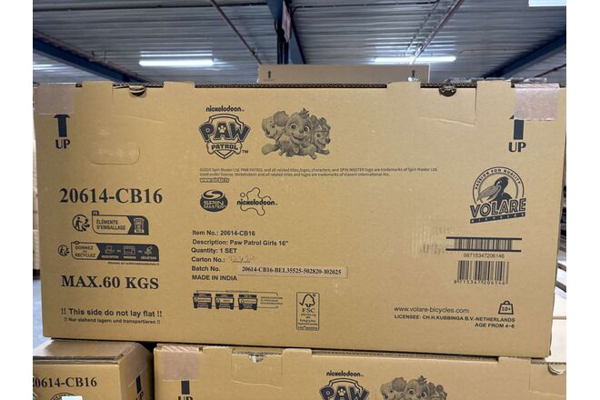 Paw Patrol Børnecykel - Piger - 16 tommer - Lyserød