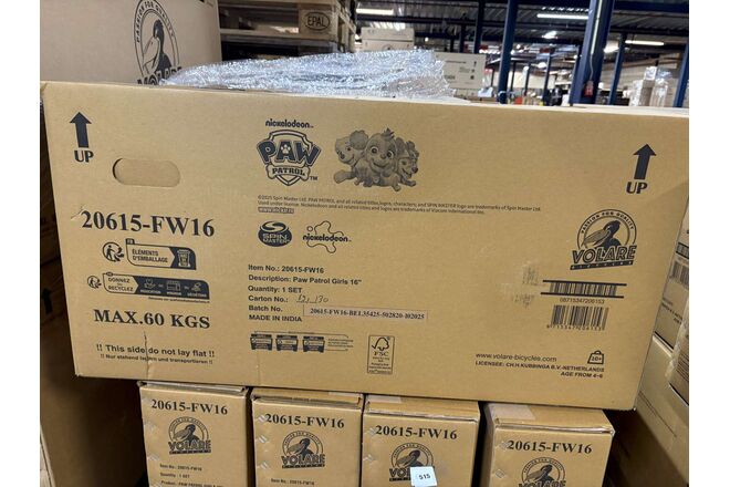 Paw Patrol Kinderfiets - Meisjes - 16 inch - Roze - Twee handremmen