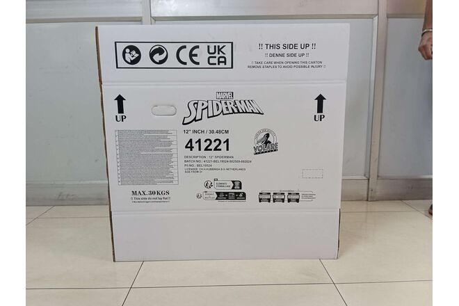 Spider-Man Kinderfiets - Jongens - Mag Wheels - 12 inch - Rood