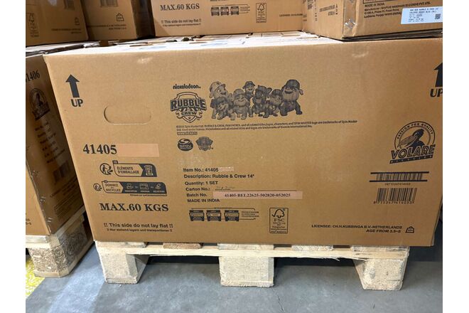 Rubble & Crew Kinderfiets - Jongens - 14 inch - Blauw - Twee handremmen