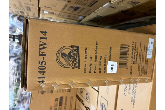 Rubble & Crew Kinderfiets - Jongens - 14 inch - Blauw - Twee handremmen