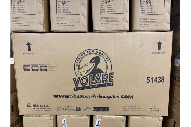 Volare Ashley Kinderfiets - Meisjes - 14 inch - Pastel Blauw - Twee Handremmen