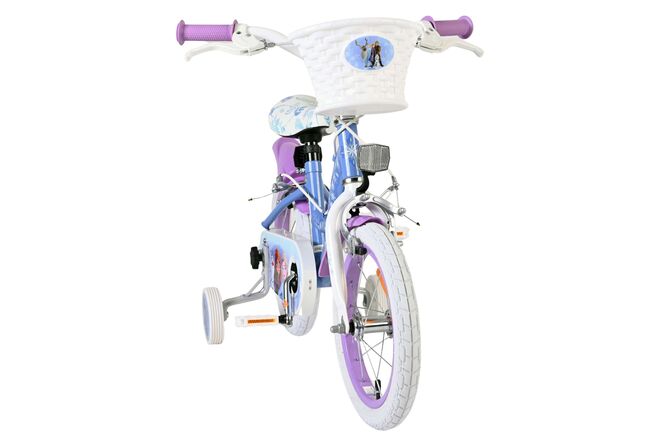 Disney Frozen 2 Kinderfiets - Meisjes - 14 inch - Blauw/Paars - Twee handremmen