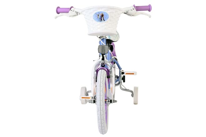 Disney Frozen 2 Kinderfiets - Meisjes - 14 inch - Blauw/Paars - Twee handremmen