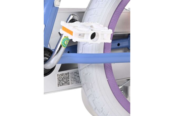 Disney Frozen 2 Kinderfiets - Meisjes - 14 inch - Blauw/Paars - Twee handremmen