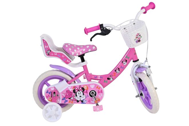 Disney Minnie Kinderfiets - Meisjes - Mag Wheels - 12 inch - Roze