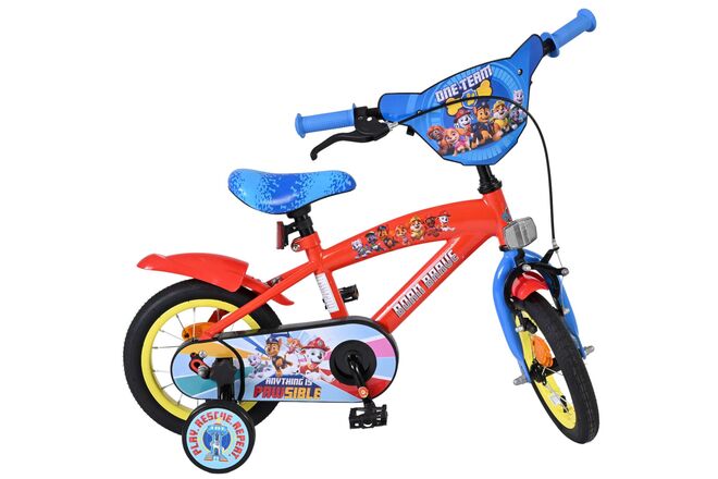 Paw Patrol Kinderfiets - Jongens - 12 inch - Rood/Blauw