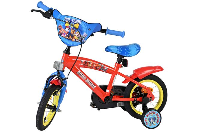 Paw Patrol Kinderfiets - Jongens - 12 inch - Rood/Blauw