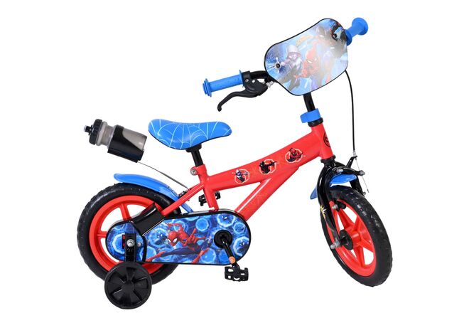 Spider-Man Kinderfiets - Jongens - Mag Wheels - 12 inch - Rood