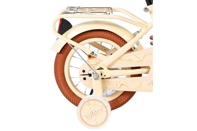 Volare Ashley Kinderfiets - Meisjes - 12 inch - Creme