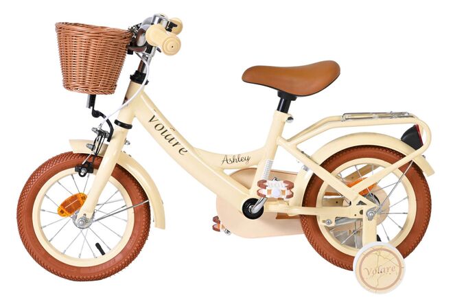 Volare Ashley Kinderfiets - Meisjes - 12 inch - Creme