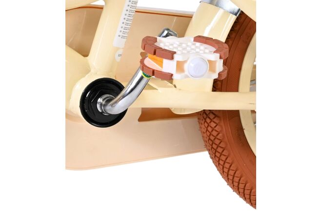 Volare Ashley Kinderfiets - Meisjes - 12 inch - Creme