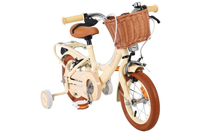 Volare Ashley Kinderfiets - Meisjes - 12 inch - Créme - Twee handremmen