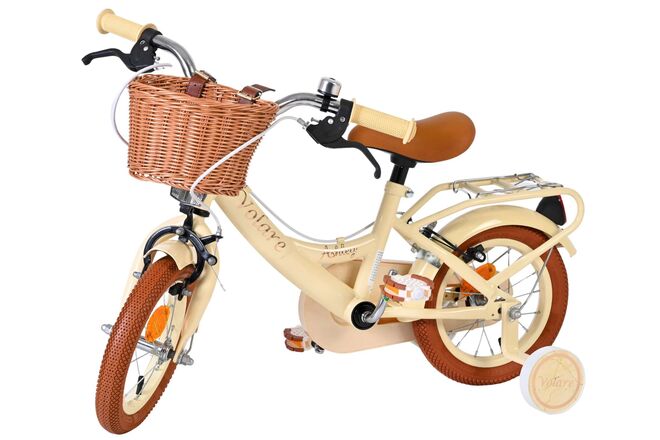 Volare Ashley Kinderfiets - Meisjes - 12 inch - Créme - Twee handremmen
