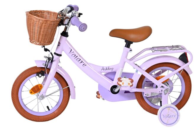 Volare Ashley Kinderfiets - Meisjes - 12 inch - Lila