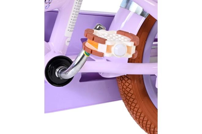Volare Ashley Kinderfiets - Meisjes - 12 inch - Lila