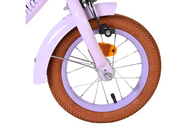 Rower dziecięcy Volare Ashley – dziewczęcy – 12 cali – fioletowy – dwa hamulce ręczne