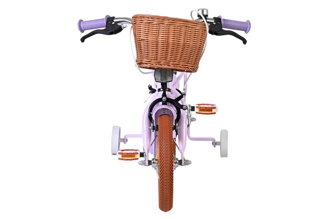 Rower dziecięcy Volare Ashley – dziewczęcy – 12 cali – fioletowy – dwa hamulce ręczne