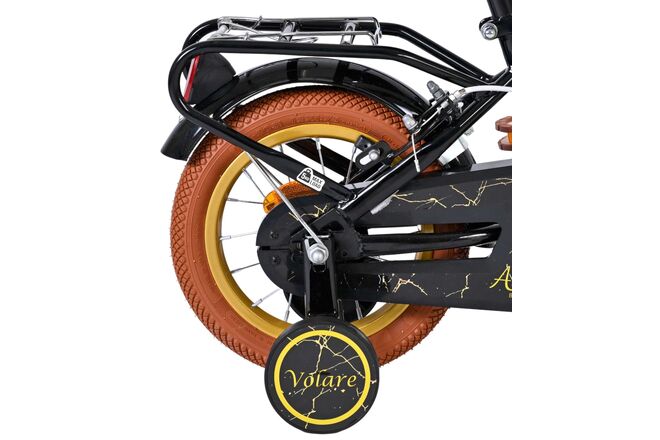 Volare Ashley Kinderfiets - Meisjes - 12 inch - Zwart - Twee handremmen