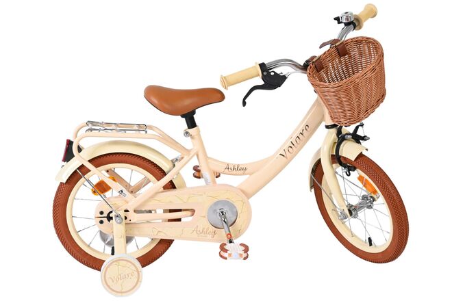 Volare Ashley Kinderfiets - Meisjes - 14 inch - Creme