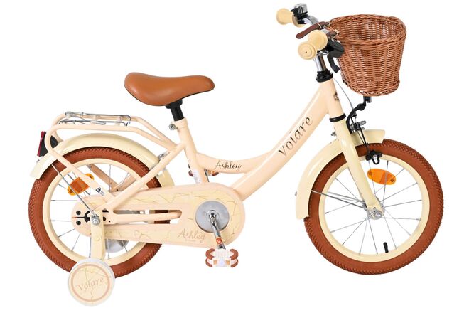 Volare Ashley Kinderfiets – Meisjes – 14 inch – Creme