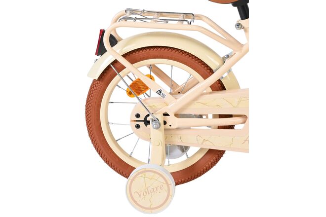 Volare Ashley Kinderfiets - Meisjes - 14 inch - Creme