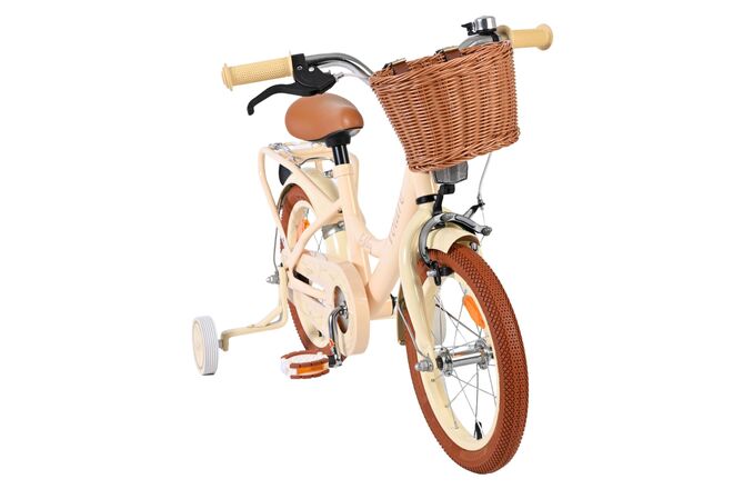 Volare Ashley Kinderfiets - Meisjes - 14 inch - Creme