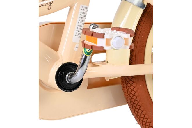 Volare Ashley Kinderfiets - Meisjes - 14 inch - Creme