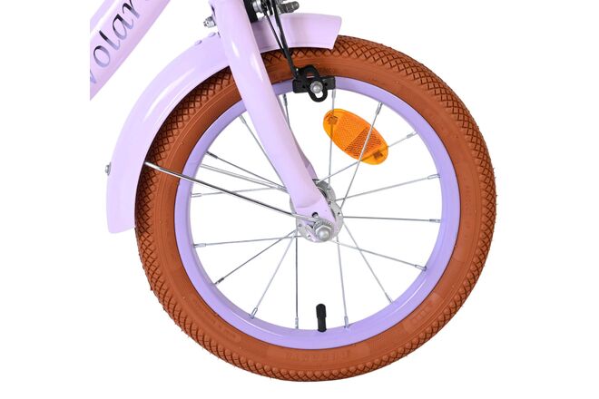 Rower dziecięcy Volare Ashley – dziewczęcy – 14 cali – fioletowy