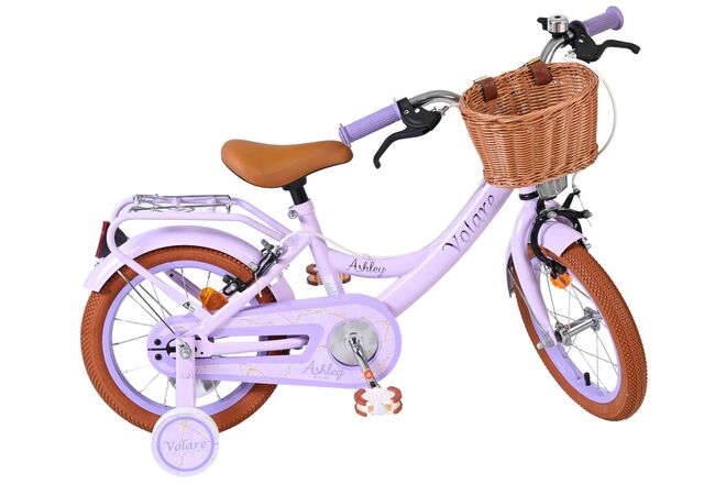 Volare Ashley Kinderfiets - Meisjes - 14 inch - Lila - Twee Handremmen