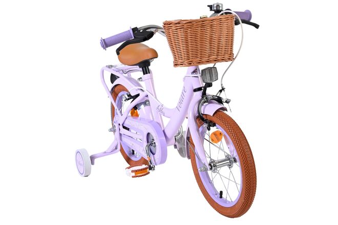Volare Ashley Kinderfiets - Meisjes - 14 inch - Lila - Twee Handremmen
