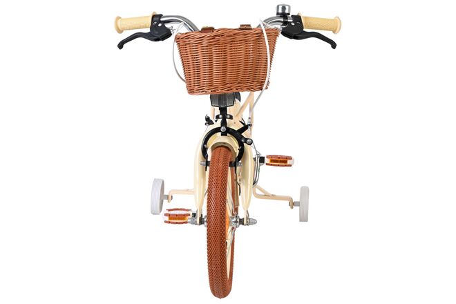 Volare Ashley Kinderfiets - Meisjes - 14 inch - Creme - Twee Handremmen