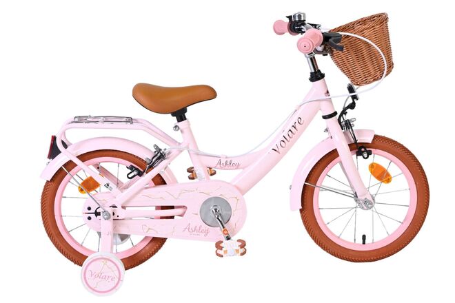 Volare Ashley Kinderfiets – Meisjes – 14 inch – Roze – Twee Handremmen