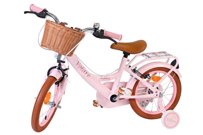 Volare Ashley Kinderfiets - Meisjes - 14 inch - Roze - Twee Handremmen