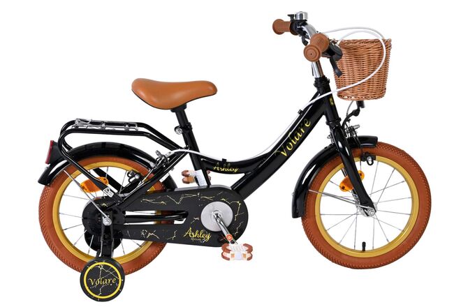 Volare Ashley Kinderfiets – Meisjes – 14 inch – Zwart – Twee Handremmen